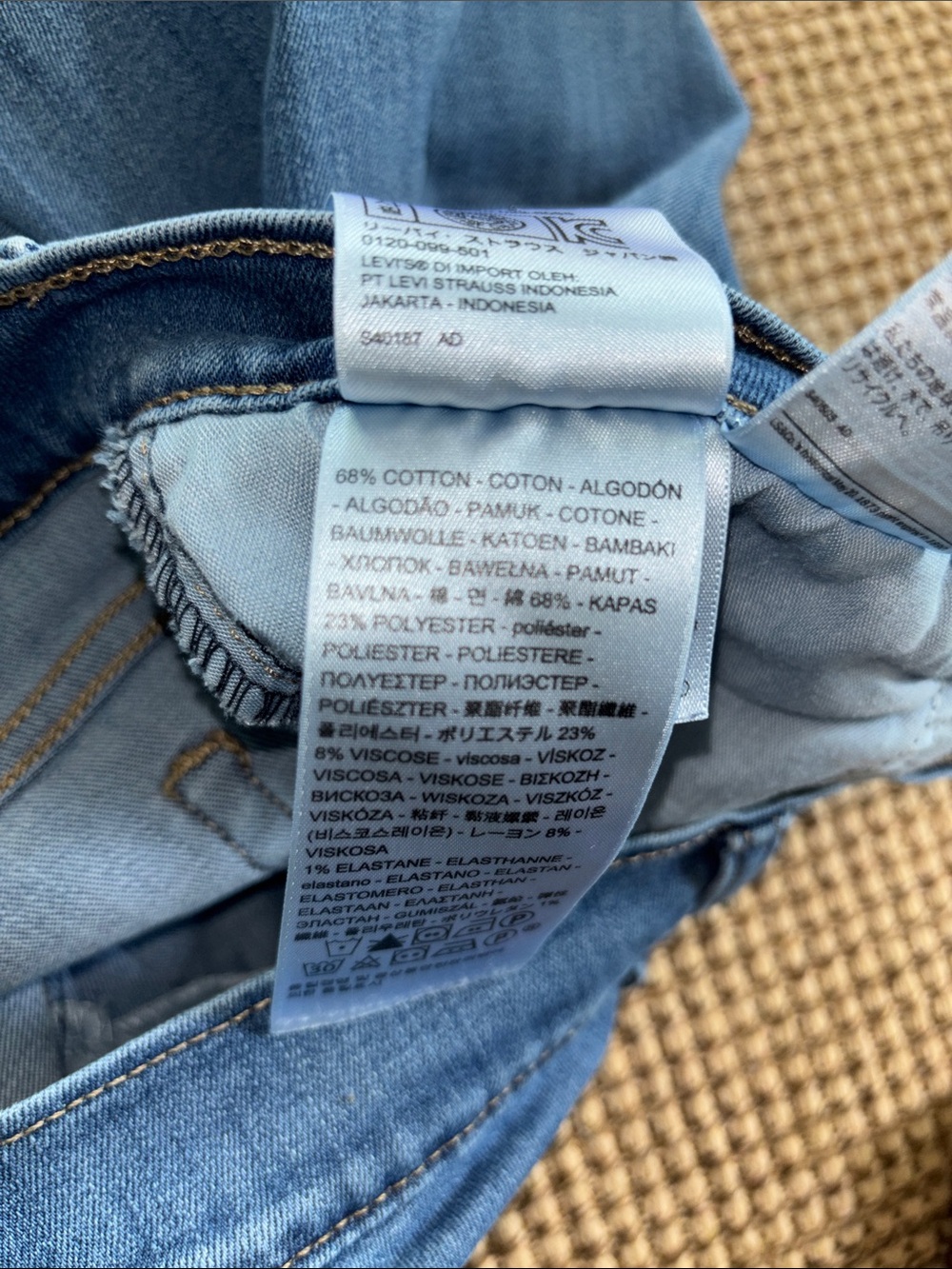 Levi's Women's Cropped Straight Jeans/Capris size 12 - Picture 4 of 4